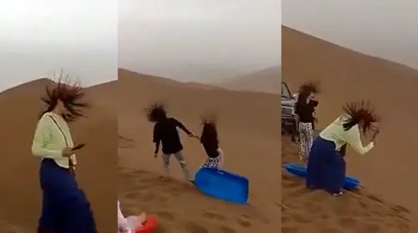 ببینید / الکتریسیته ساکن در بیابان + فیلم 