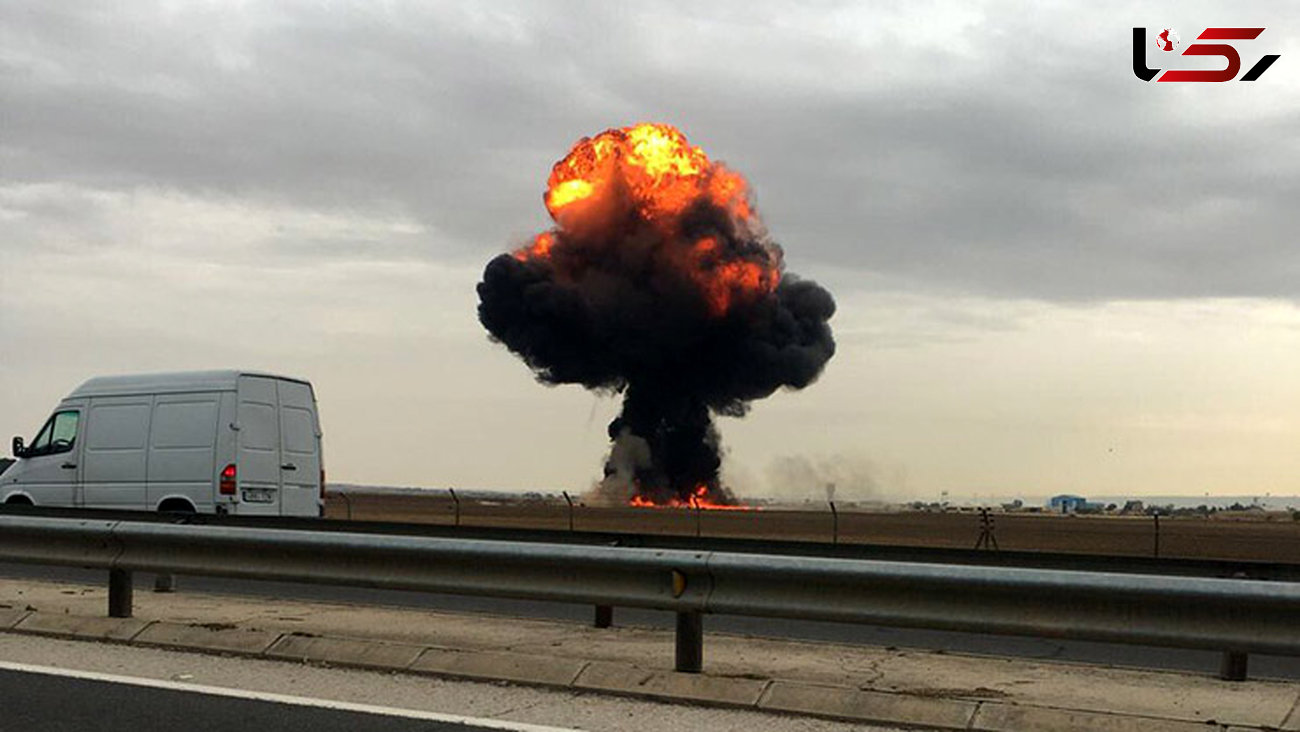 سقوط جنگنده اف-18 اسپانیا در نزدیکی مادرید 