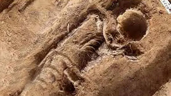 کشف اسکلت یک زوج بدون جمجمه 