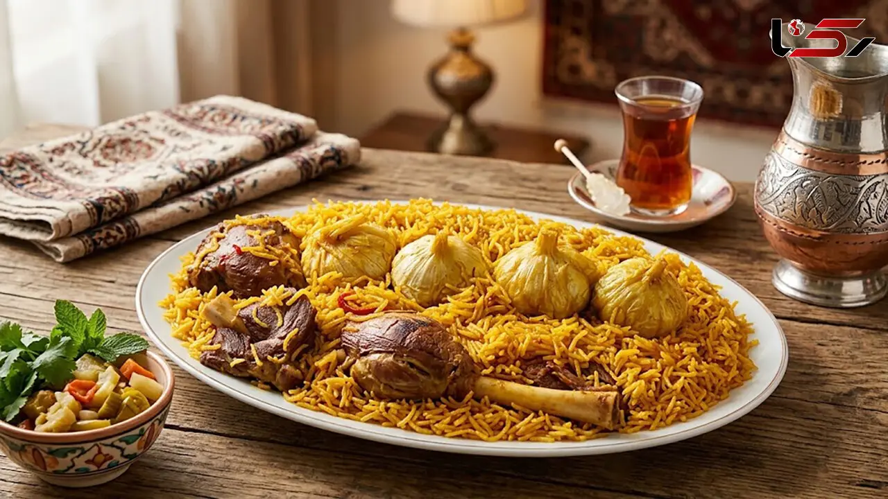 طرز تهیه سیر پلو مجلسی و خوش‌ عطر