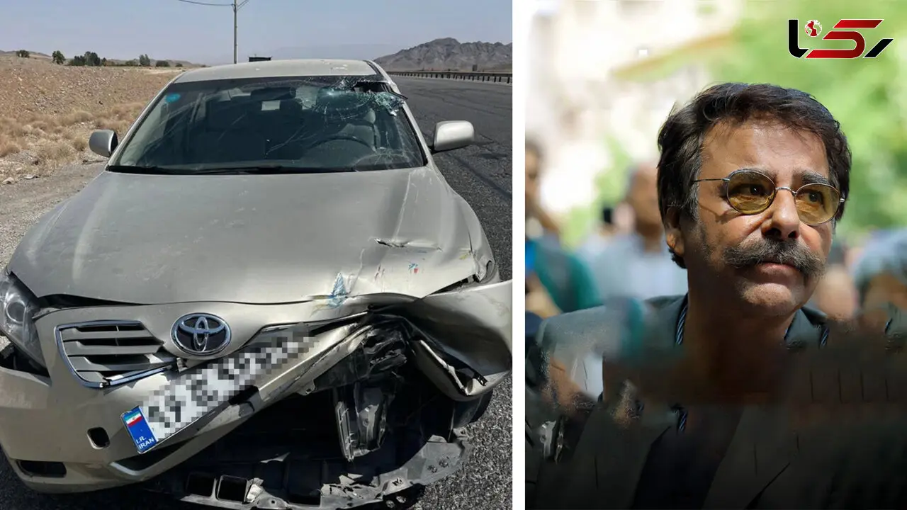 صحنه تصادف شدید علیرضا افتخاری خواننده پرآوازه ایران