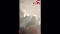 وحشت مسافران از دود هولناک در هواپیما+ فیلم