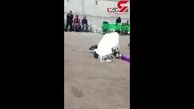 فیلم لحظه درگذشت کرم حیدری در حین تعزیه ظهر عاشورا 