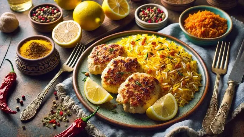 کوکوی مرغ و سبزیجات