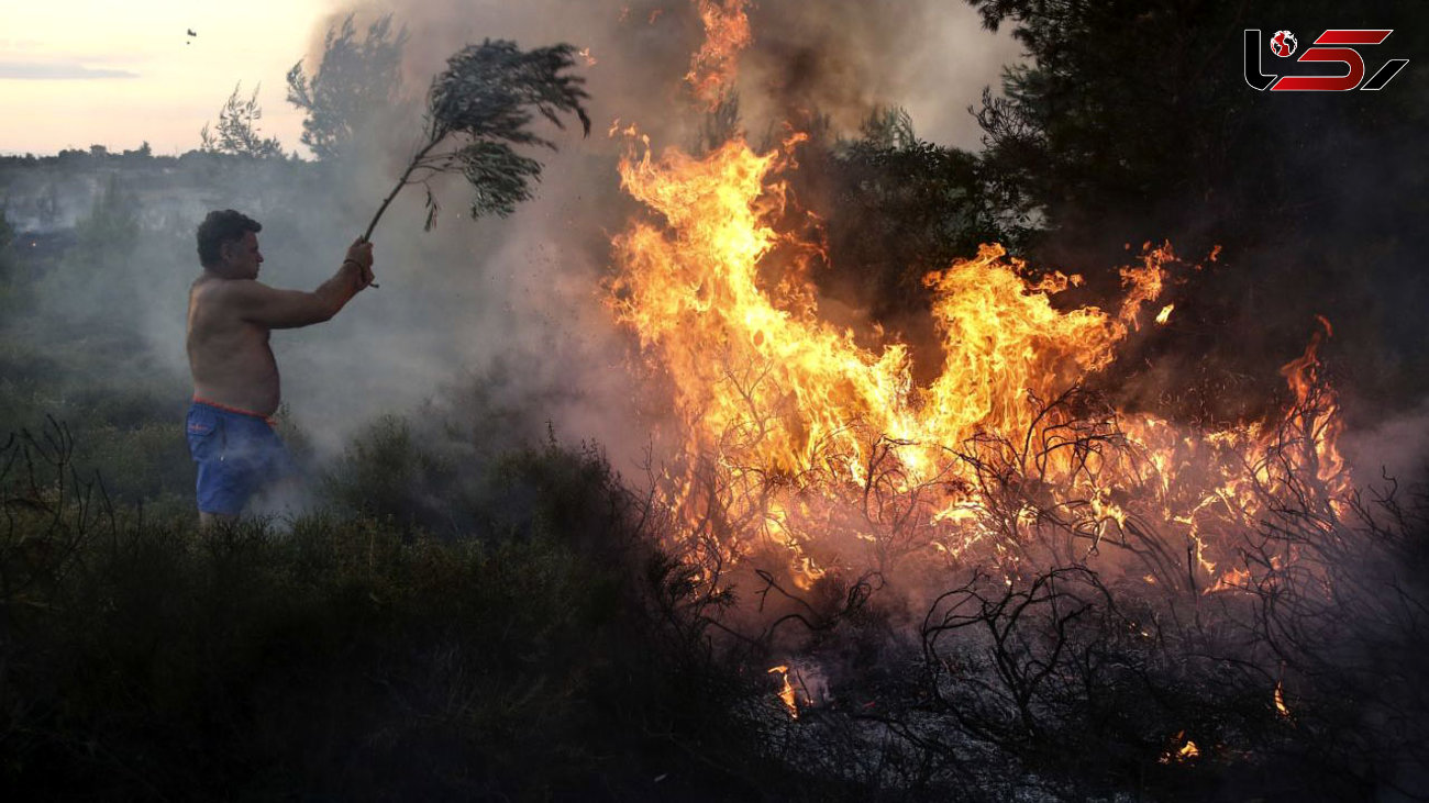 عکس هایی از آتش سوزی وحشتناک در جنگل های آتن