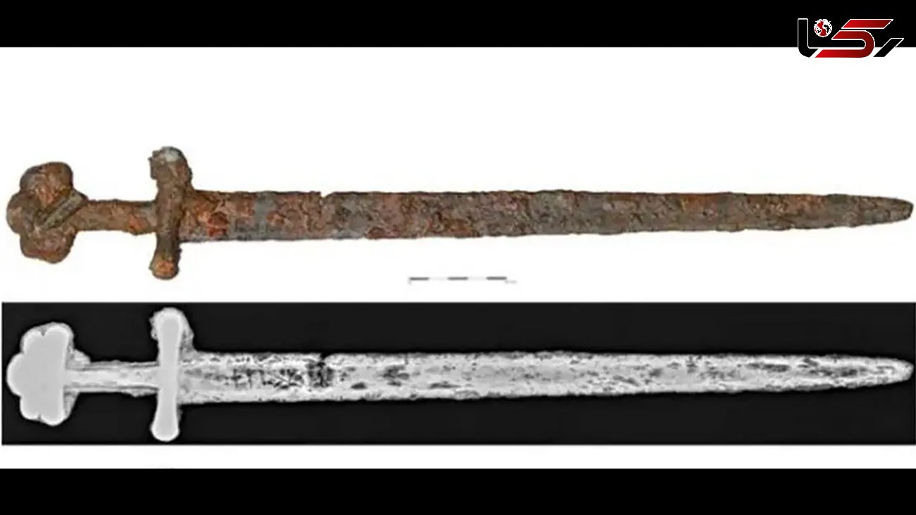 کشف شمشیر قرون وسطایی در وسط رودخانه + عکس و جزئیات