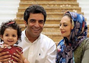 قاب عاشقانه منوچهر هادی و دخترش در آخرین روز مدرسه