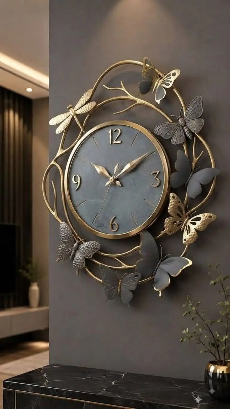 ساعت دیواری طوسی