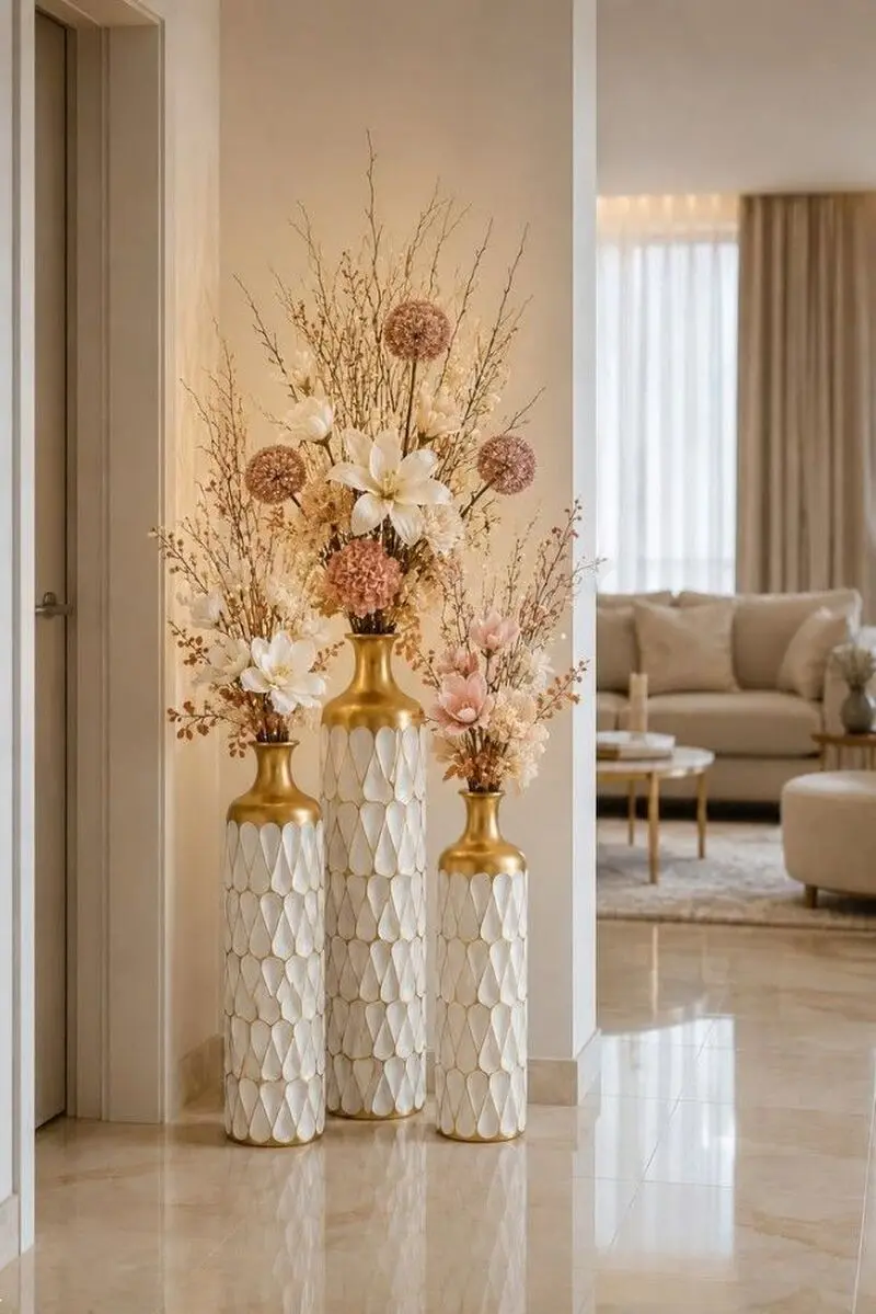 چیدمان گلدان گلبهی