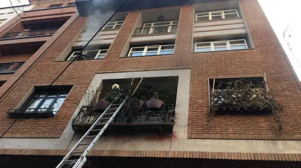 خانه لاکچری در خیابان فرشته تهران سوخت + عکس ها