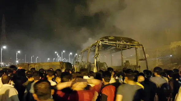 آخرین جزئیات حادثه برخورد تانکر سوخت با اتوبوس در سنندج