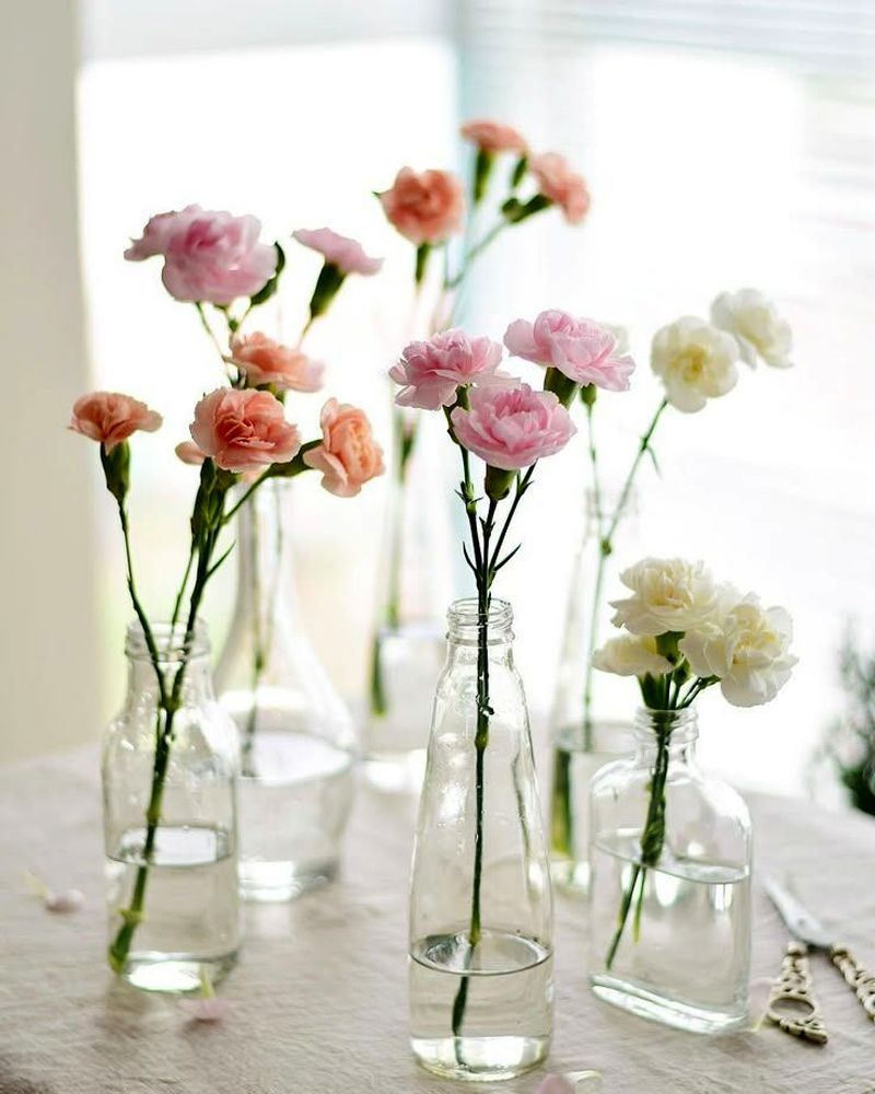 گلدان شیشه ای رومیزی جدید