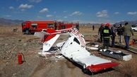 سقوط هواپیما در کاشمر / خلبان کشته شد+عکس