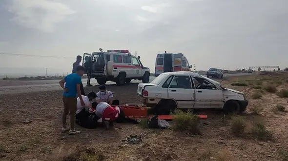 برخورد ۲ دستگاه پراید با ۸ مصدوم در محورکلاله به مراوه تپه