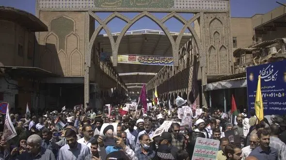 گزارش خبرنگار رکنا از راهپیمایی روز قدس در اهواز / فلسطین تنها نیست + عکس