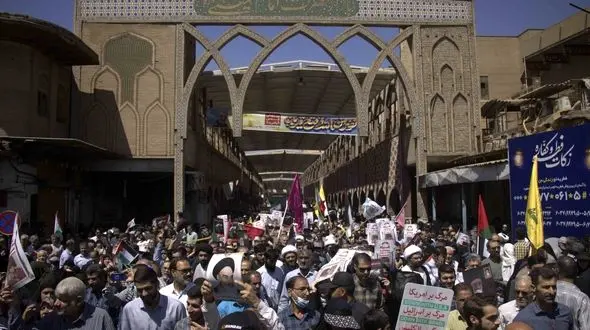 گزارش خبرنگار رکنا از راهپیمایی روز قدس در اهواز / فلسطین تنها نیست + عکس