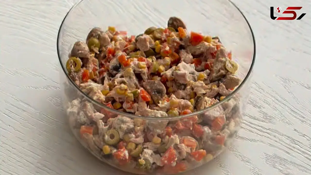 طرز تهیه سالاد رژیمی و پروتئینی / فیلم