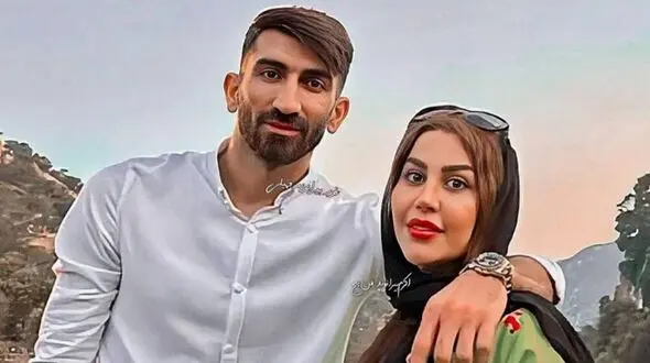 دلبری و عاشقانه جدید اکرم بانو و علیرضا بیرانوند + فیلم