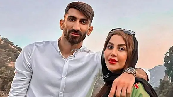 دلبری و عاشقانه جدید اکرم بانو و علیرضا بیرانوند + فیلم