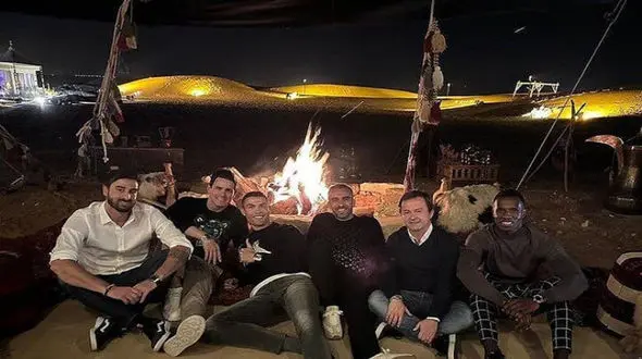 جنجال عکس های تولد 38 سالگی رونالدو در صحرای عربستان ! /  لباس جورجیا باز حسرت آور !
