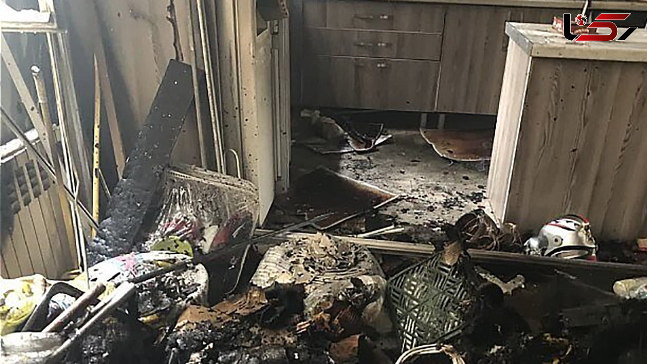 آتش‌سوزی خانه‌ای در بلوار ناصر حجازی
