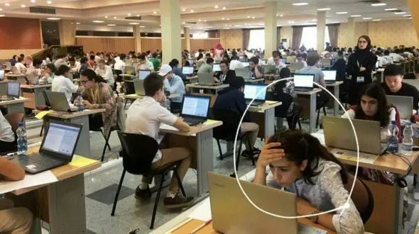 اولین عکس از دختران بی حجاب در المپیاد زیست شناسی تهران 