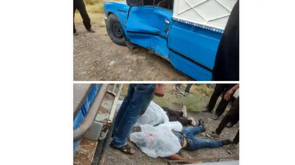 له شدن 2 سرنشین یک موتورسیکلت زیر چرخ‌های نیسان‌آبی / در مرودشت رخ داد!  + عکس 