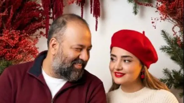 عکس ها / نگاهی به تیپ و استایل های آتلیه ای نرگس محمدی و علی اوجی برای شب یلدا / از قرمز پوشی تا ...