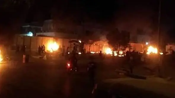  جزئیات آتش سوزی هتلی در کربلا معلی+ فیلم