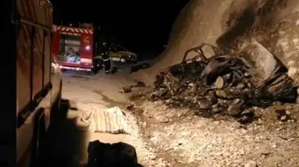  این چه ماشینیست؟! / در صحنه تصادف ایلام پودر شد ! + عکس های باورنکردنی