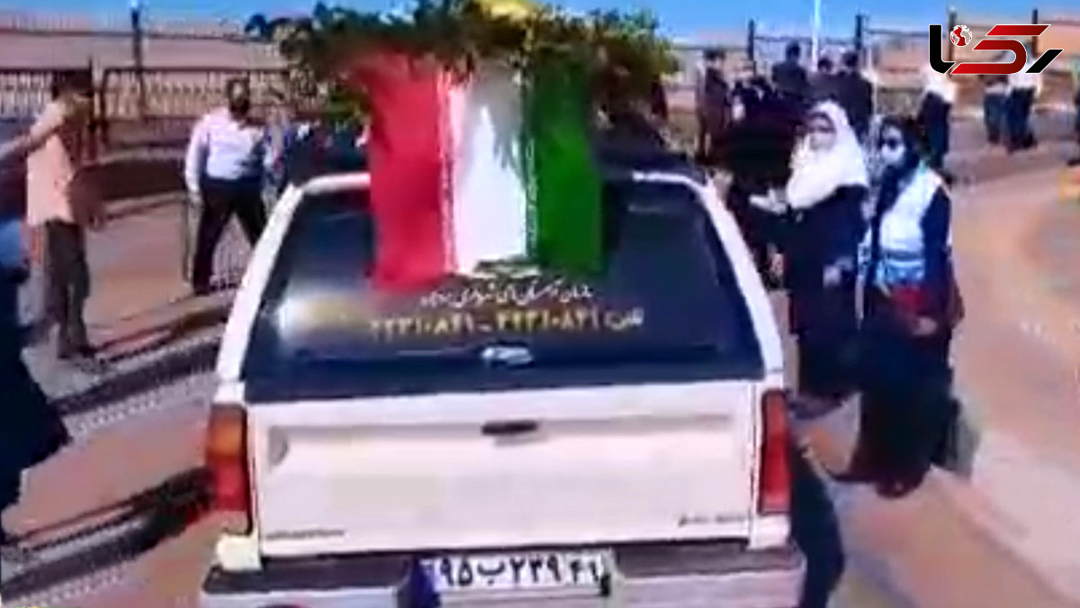 خاکسپاری پیکر نخستین زن پرستار کرونایی ها در لرستان با ادای احترام نظامی + فیلم 