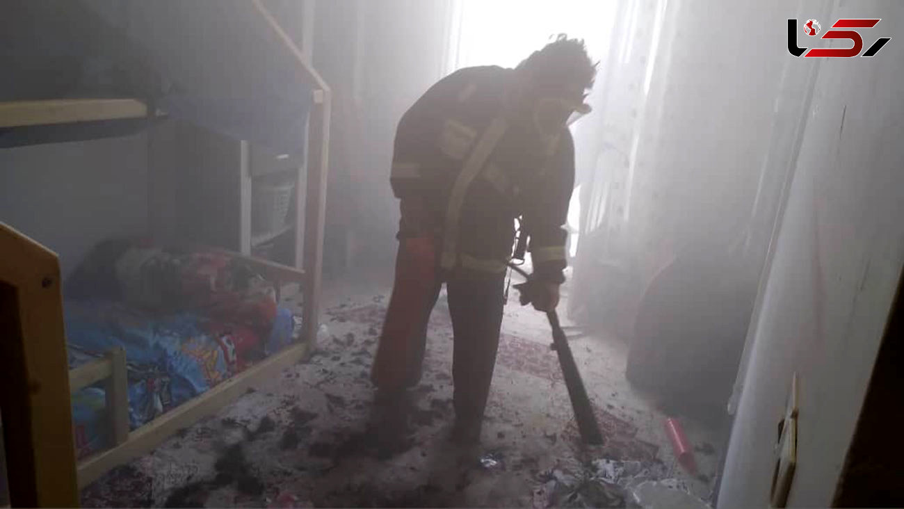 آتش سوزی هولناک در خانه خانواده مهریزی