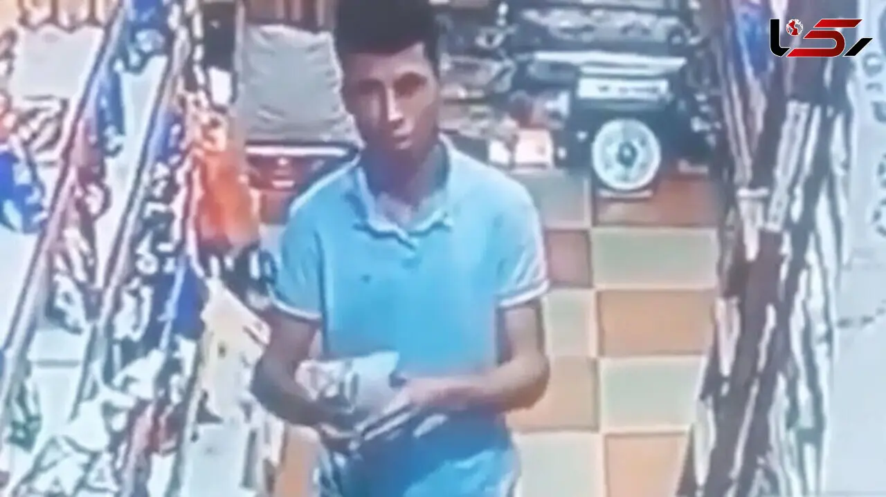 فیلم حرکت خنده دار یک دزد جلوی دوربین !