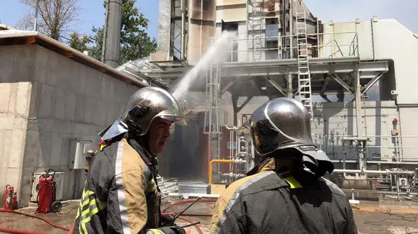 اداره پست برق ستارخان آتش گرفت + عکس محل حادثه