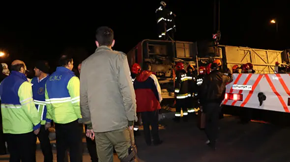 آخرین وضعیت 5  مسافر حادثه اتوبوس تهران به شیراز 