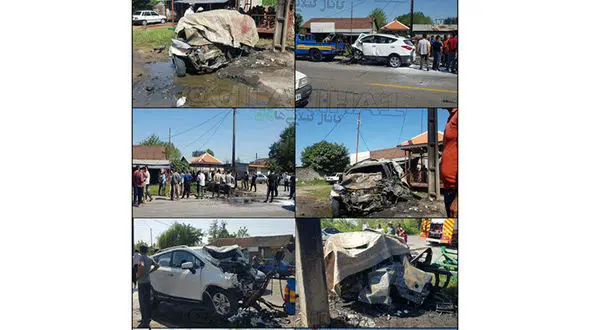 حادثه‌ای وحشتناک که فقط در فیلم های اکشن آن را مشاهده می کنید / در کوچصفهان رخ داد+ عکس