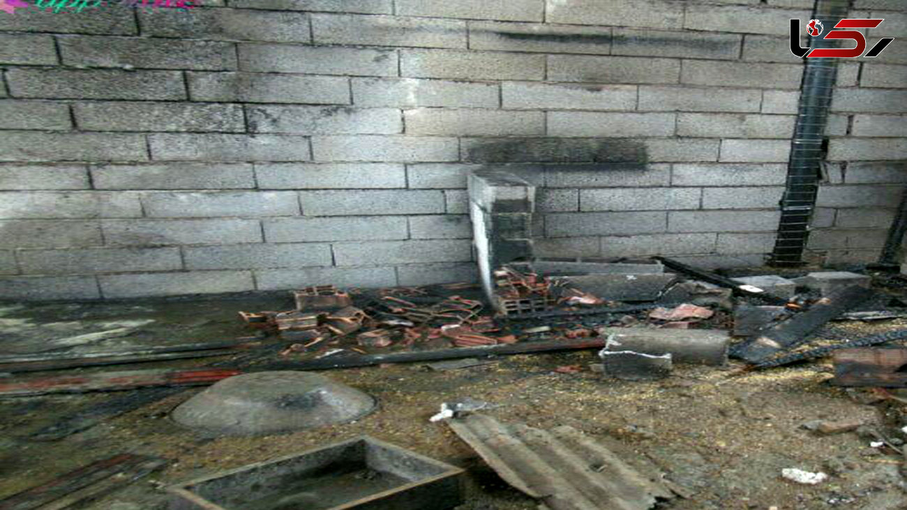 آتش گرفتن خانه مهاباد به وسیله بخاری نفتی