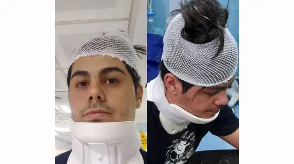 پسر جوان دختربچه را بین زمین و هوا گرفت / آسیب جدی به جوان فداکار + فیلم