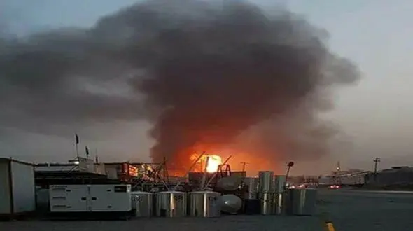 اصابت چند راکت نزدیک سفارت آمریکا در بغداد + فیلم 