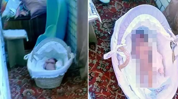 مادر سنگدل، کودک ۳ ماهه خود را در سرمای شدید رها کرد+عکس
