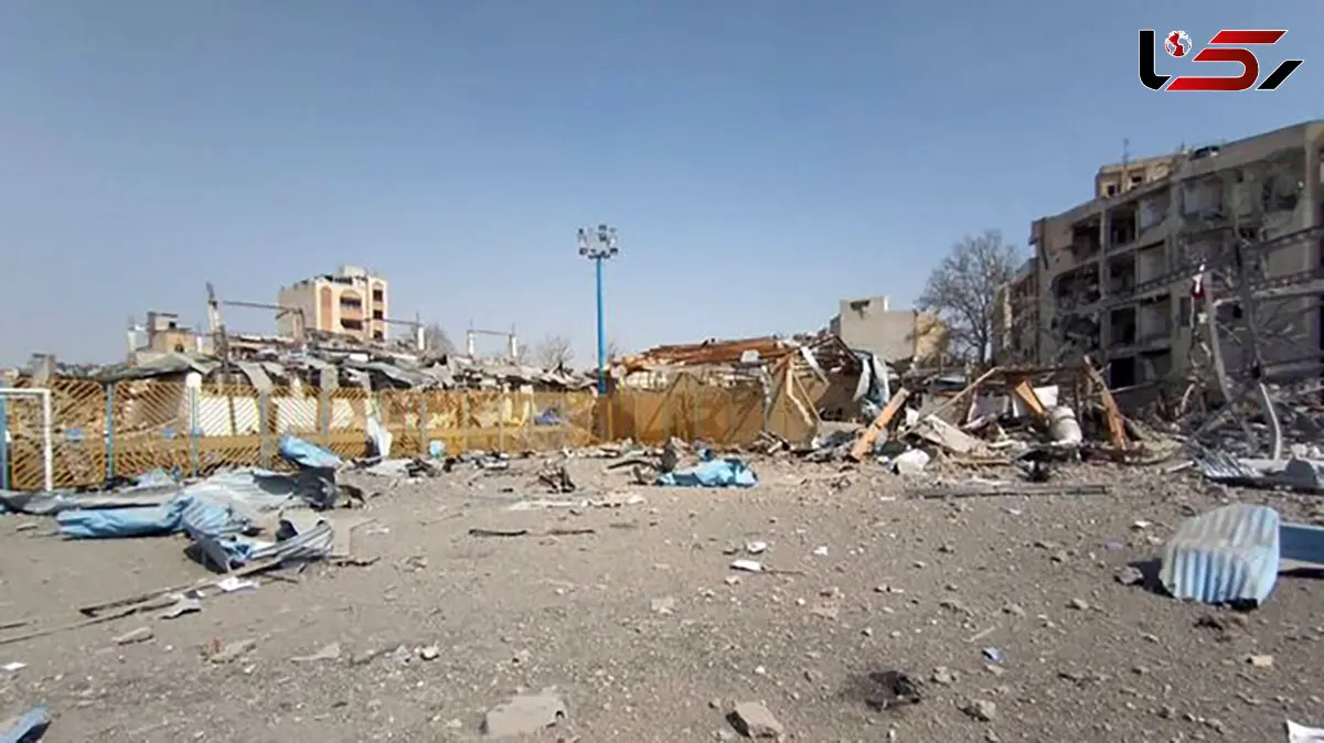 سالن کشتی پرخاطره و قدیمی شهید پناهی در میدان خراسان در حملات وحشیانه آمریکا و اسرائیل تخریب شد