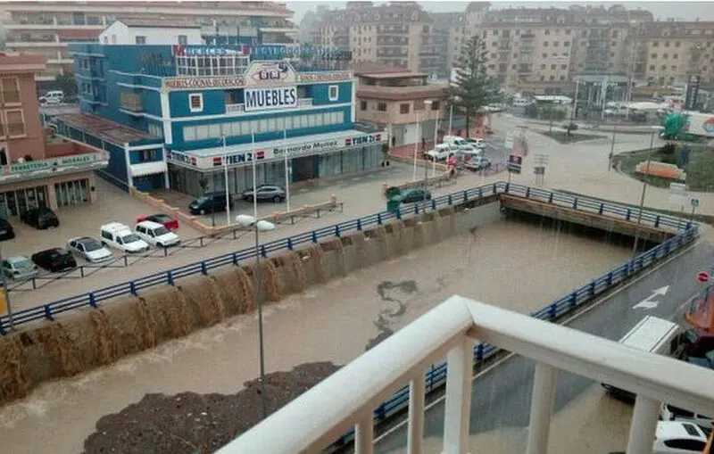 سیل در مالاگا