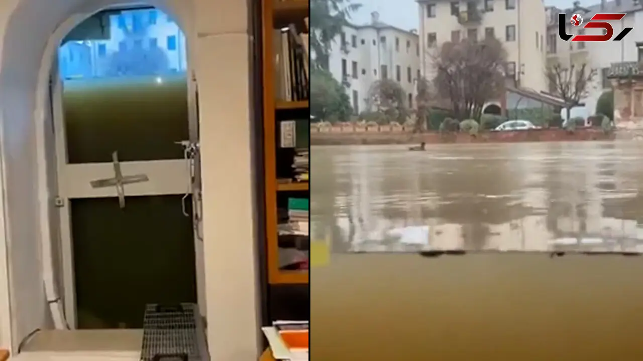 ببینید / سیل در ایتالیا حادثه ساز شد