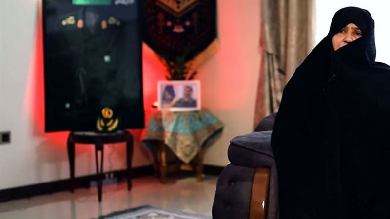 همسر شهید محمود باقری فرمانده موشکی هوا فضای سپاه پاسداران