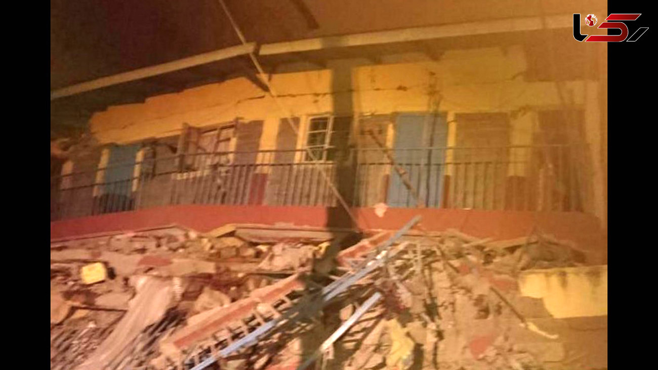 فروریختن ساختمان 7 طبقه / 15 نفر زنده به گور شدند+ عکس