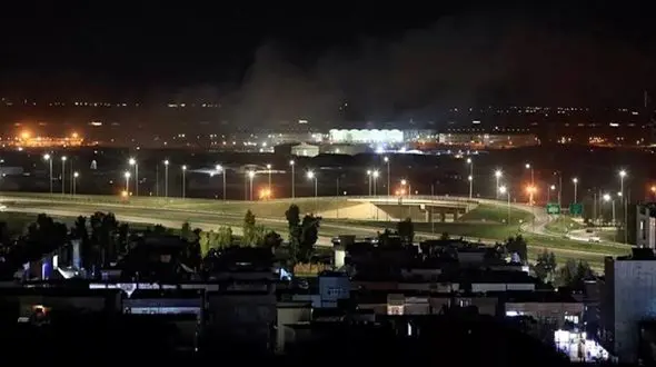 فوری / حمله پهپادی به کنسولگری آمریکا در اربیل + فیلم 