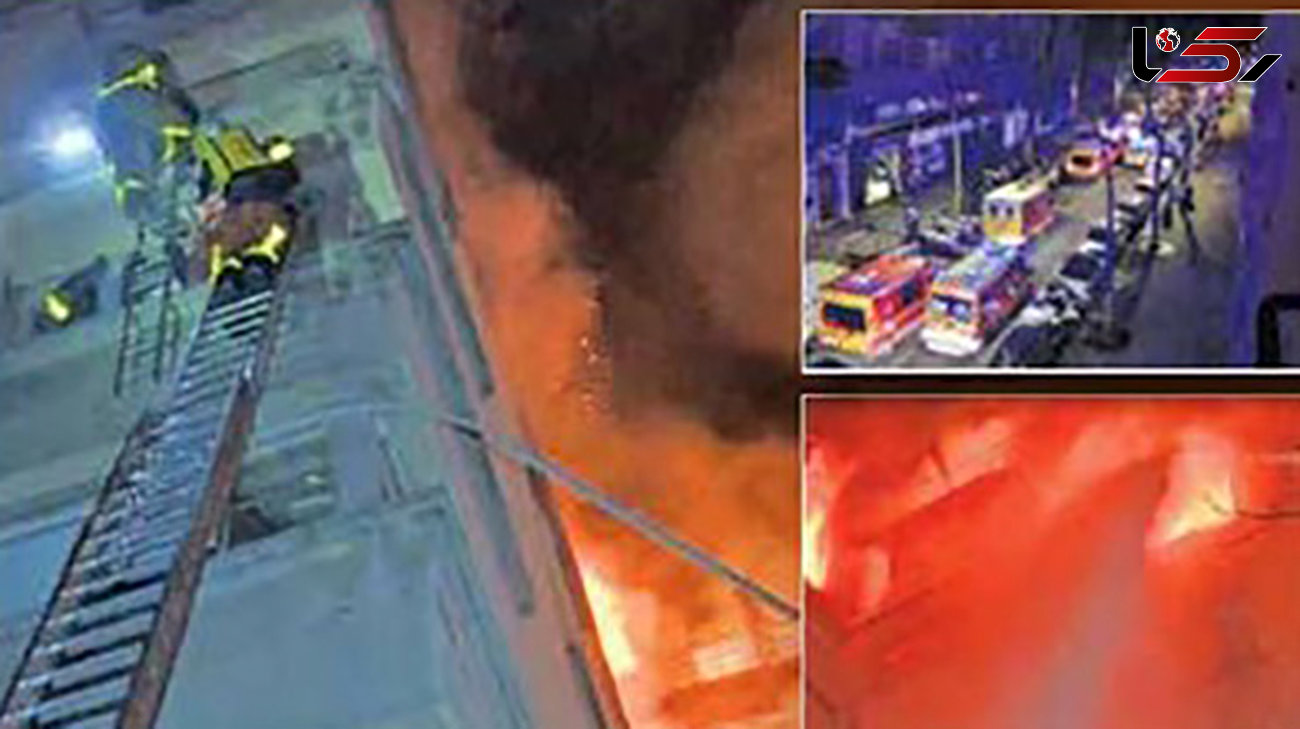 جزغاله شدن 8 نفر در آتش سوزی مرگبار ساختمان 8 طبقه / فاجعه ای که عمدی بود+ عکس