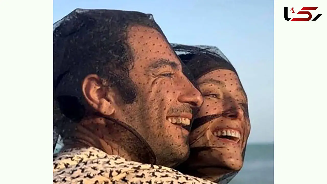 عکس فرشته حسینی در آسانسور