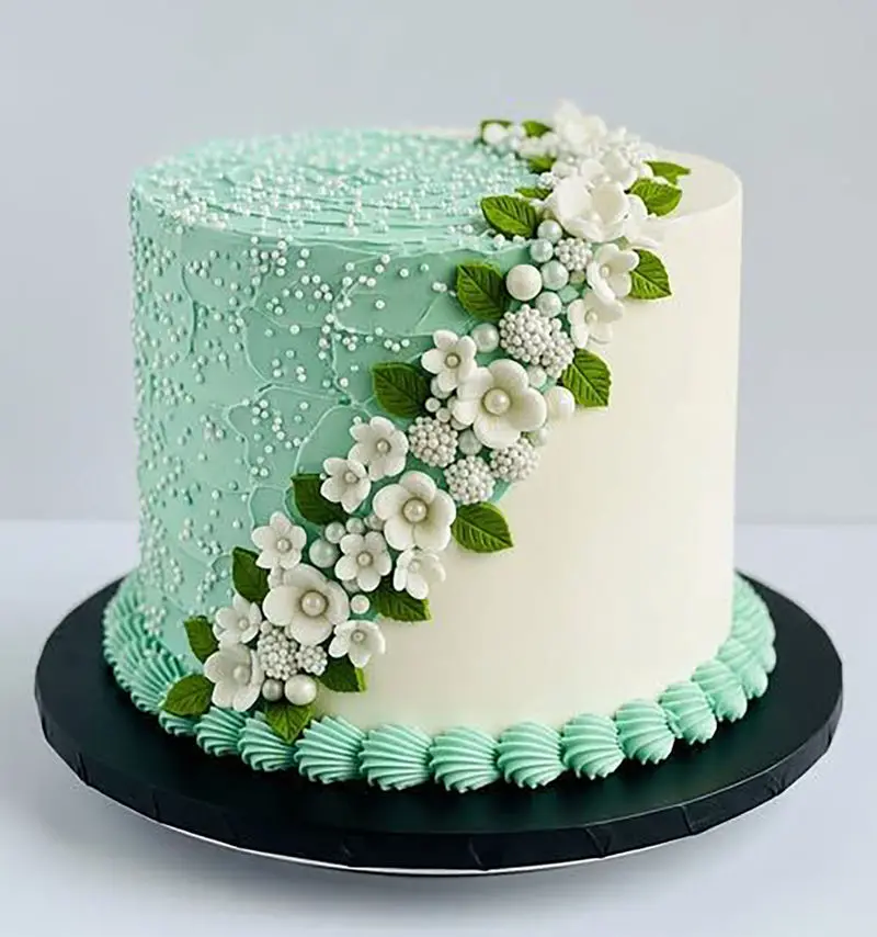 کیک تولد سبز بچه گانه