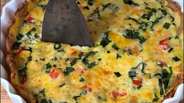 دستور پخت پیتزای صبحانه + فیلم